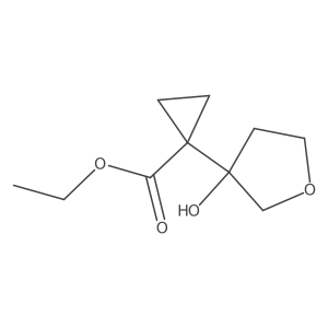 Ethyl 1-(3-hydroxyoxolan-3-yl)cyclopropane-1-carboxylate Structure