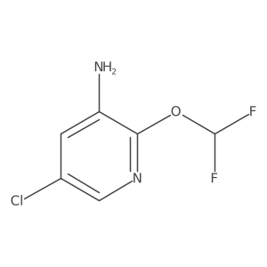 5-Chloro-2-(difluoromethoxy)pyridin-3-amine结构式
