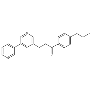 N-([3,3'-bipyridin]-5-ylmethyl)-4-propylbenzamide Structure