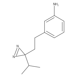 3-{2-[3-(propan-2-yl)-3H-diazirin-3-yl]ethyl}aniline结构式
