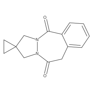 1H,3H,5H-Spiro[benzo[D]pyrazolo[1,2-A][1,2]diazepine-2,1'-cyclopropane]-5,11(10H)-dione结构式