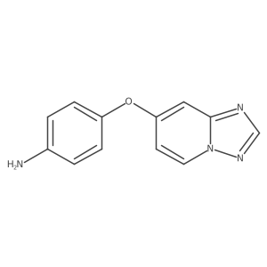 4-([1,2,4]Triazolo[1,5-a]pyridin-7-yloxy)aniline结构式