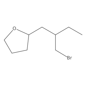 2-[2-(Bromomethyl)butyl]oxolane Structure