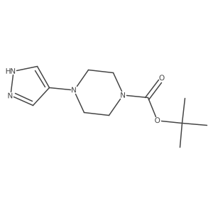 tert-butyl 4-(1H-pyrazol-4-yl)piperazine-1-carboxylate Structure