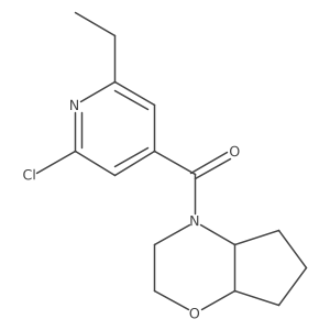 Rac-4-[(4ar,7as)-octahydrocyclopenta[b]morpholine-4-carbonyl]-2-chloro-6-ethylpyridine Structure