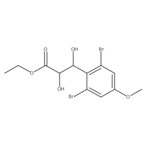 Ethyl 3-(2,6-dibromo-4-methoxyphenyl)-2,3-dihydroxypropanoate Structure