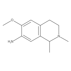 1,2,3,4-Tetrahydro-6-methoxy-1,2-dimethyl-7-isoquinolinamine结构式