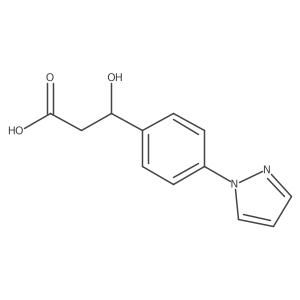 (3S)-3-hydroxy-3-[4-(1H-pyrazol-1-yl)phenyl]propanoic acid Structure