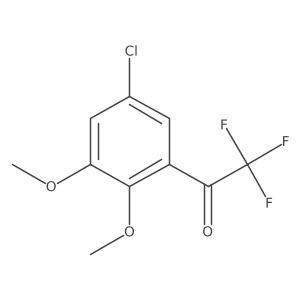 1-(5-Chloro-2,3-dimethoxyphenyl)-2,2,2-trifluoroethan-1-one结构式