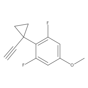 2-(1-Ethynylcyclopropyl)-1,3-difluoro-5-methoxybenzene Structure