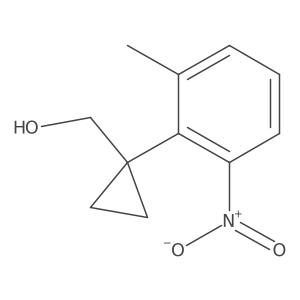 [1-(2-Methyl-6-nitrophenyl)cyclopropyl]methanol结构式