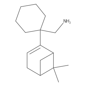 (1-{6,6-Dimethylbicyclo[3.1.1]hept-2-en-2-yl}cyclohexyl)methanamine Structure