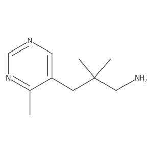 2,2-Dimethyl-3-(4-methylpyrimidin-5-yl)propan-1-amine结构式