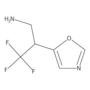 3,3,3-Trifluoro-2-(1,3-oxazol-5-yl)propan-1-amine Structure