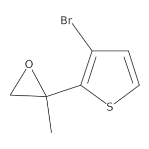 2-(3-Bromothiophen-2-yl)-2-methyloxirane结构式