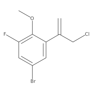 5-Bromo-1-(3-chloroprop-1-en-2-yl)-3-fluoro-2-methoxybenzene Structure