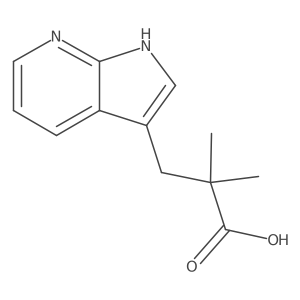 2,2-dimethyl-3-{1H-pyrrolo[2,3-b]pyridin-3-yl}propanoic acid Structure