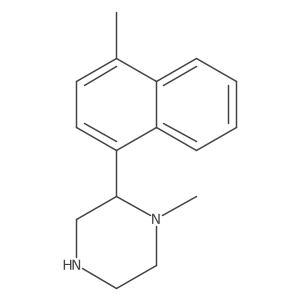 1-Methyl-2-(4-methylnaphthalen-1-yl)piperazine Structure