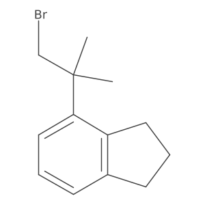 4-(1-bromo-2-methylpropan-2-yl)-2,3-dihydro-1H-indene Structure