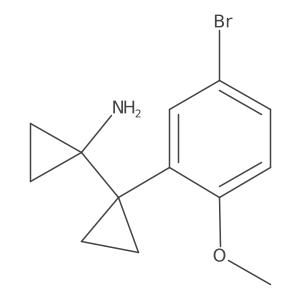 1-[1-(5-Bromo-2-methoxyphenyl)cyclopropyl]cyclopropan-1-amine Structure