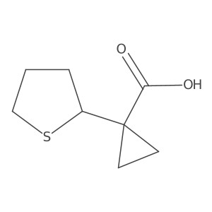 1-(Thiolan-2-yl)cyclopropane-1-carboxylic acid结构式