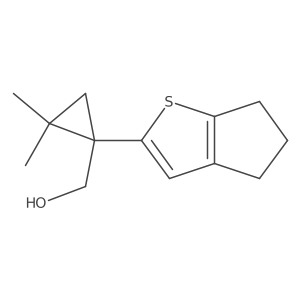 (1-{4H,5H,6H-cyclopenta[b]thiophen-2-yl}-2,2-dimethylcyclopropyl)methanol Structure