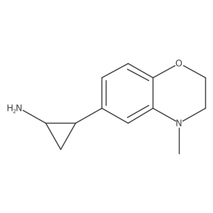 2-(4-methyl-3,4-dihydro-2H-1,4-benzoxazin-6-yl)cyclopropan-1-amine Structure