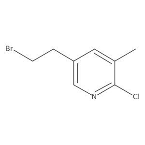 5-(2-Bromoethyl)-2-chloro-3-methylpyridine Structure