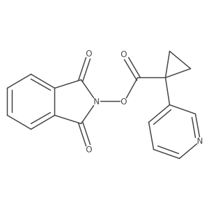 1,3-dioxo-2,3-dihydro-1H-isoindol-2-yl 1-(pyridin-3-yl)cyclopropane-1-carboxylate Structure