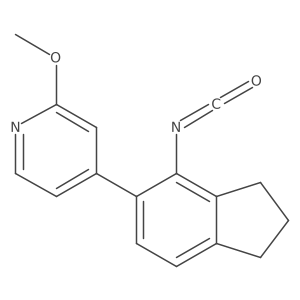 4-(2,3-Dihydro-4-isocyanato-1H-inden-5-yl)-2-methoxypyridine Structure