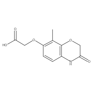 [(8-Methyl-3-oxo-3,4-dihydro-2H-1,4-benzoxazin-7-yl)oxy]acetic acid Structure