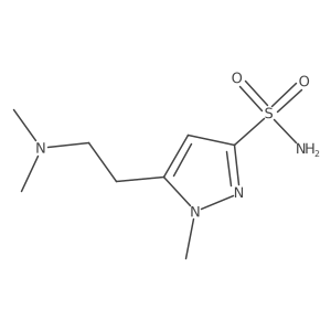 5-[2-(Dimethylamino)ethyl]-1-methyl-1H-pyrazole-3-sulfonamide Structure