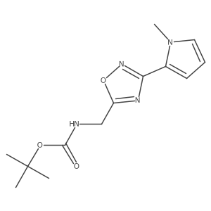 tert-butyl N-{[3-(1-methyl-1H-pyrrol-2-yl)-1,2,4-oxadiazol-5-yl]methyl}carbamate Structure