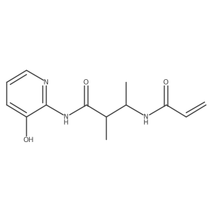 N-(3-hydroxypyridin-2-yl)-2-methyl-3-(prop-2-enamido)butanamide结构式