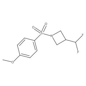 3-(Difluoromethyl)-1-((4-methoxyphenyl)sulfonyl)azetidine Structure