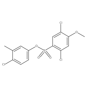 4-Chloro-3-methylphenyl 2,5-dichloro-4-methoxybenzene-1-sulfonate Structure