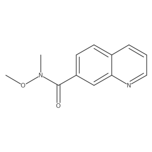 N-methoxy-N-methyl-7-Quinolinecarboxamide Structure