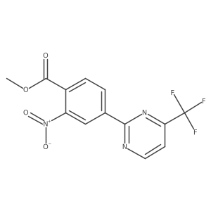 Methyl 2-nitro-4-[4-(trifluoromethyl)pyrimidin-2-yl]benzoate Structure