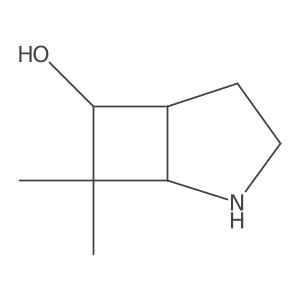(1R,5S,6S)-7,7-Dimethyl-2-azabicyclo[3.2.0]heptan-6-ol结构式