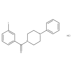 (3-Iodophenyl)-(4-phenylpiperazin-1-yl)methanone;hydrochloride Structure