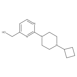 [2-(4-Cyclobutylpiperazin-1-yl)pyrimidin-4-yl]methanol Structure
