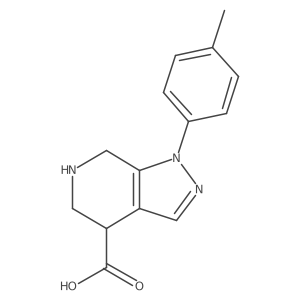 1-(4-methylphenyl)-1H,4H,5H,6H,7H-pyrazolo[3,4-c]pyridine-4-carboxylic acid Structure
