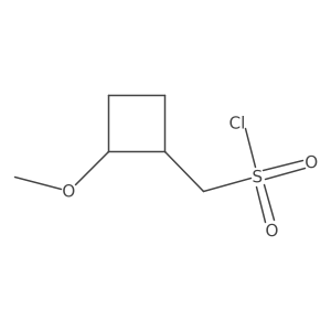 (2-Methoxycyclobutyl)methanesulfonyl chloride Structure