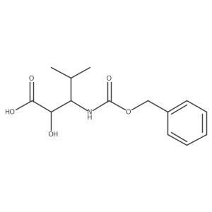 3-{[(Benzyloxy)carbonyl]amino}-2-hydroxy-4-methylpentanoic acid Structure