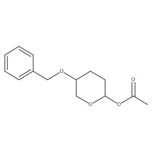 5-(benzyloxy)tetrahydro-2H-pyran-2-yl acetate结构式