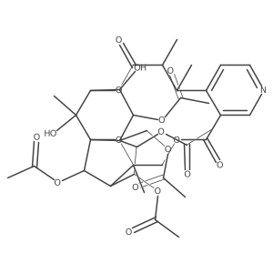 [(1S,3R,13S,14S,17S,18R,19R,20S,21S,22R,23R,24R,25S)-19,21,22,24-tetraacetyloxy-18,25-dihydroxy-3,13,14,25-tetramethyl-6,15-dioxo-2,5,16-trioxa-9-azapentacyclo[15.7.1.01,20.03,23.07,12]pentacosa-7(12),8,10-trien-20-yl]methyl acetate Structure