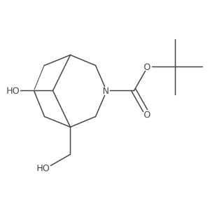 Tert-butyl 9-hydroxy-1-(hydroxymethyl)-3-azabicyclo[3.3.1]nonane-3-carboxylate Structure