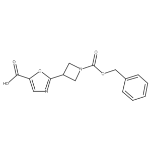 2-{1-[(Benzyloxy)carbonyl]azetidin-3-yl}-1,3-oxazole-5-carboxylic acid结构式