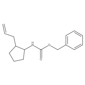 rac-benzyl N-[(1R,2R)-2-(prop-2-en-1-yl)cyclopentyl]carbamate结构式