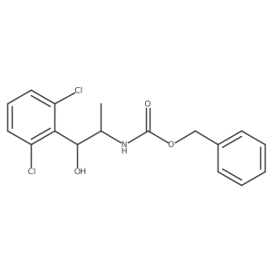 benzyl N-[1-(2,6-dichlorophenyl)-1-hydroxypropan-2-yl]carbamate结构式